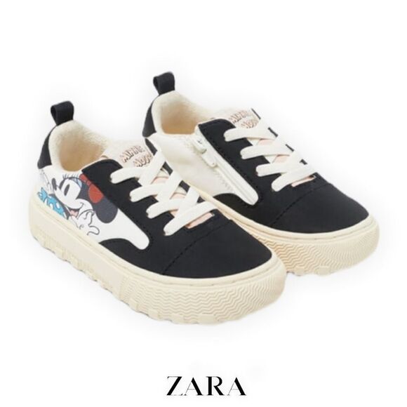 ZARA Kids | Black |  MINNIE MOUSE ©DISNEY SNEAKERS - Picture 1 of 6